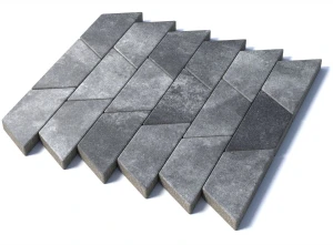 Тротуарная плитка Трапеция, 80 мм, Антрацит