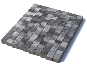 Тротуарная плитка Абрис, 60 мм, гранит, Антрацит