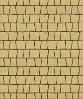 Тротуарная плитка Абрис, 60 мм, желтый