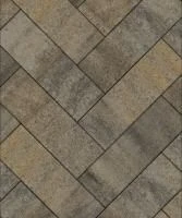 Тротуарная плитка Паркет 600х200х80 мм, Базальт