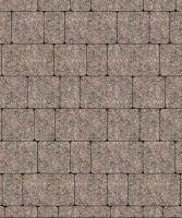 Тротуарная плитка Старый город, 60 мм, гранит, красный с черным