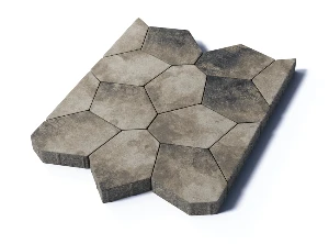 Тротуарная плитка Туртур, 80 мм, Старый замок