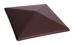 Колпак клинкерный для столбов забора 07 Кармазиновый остров, 445*445*90 мм