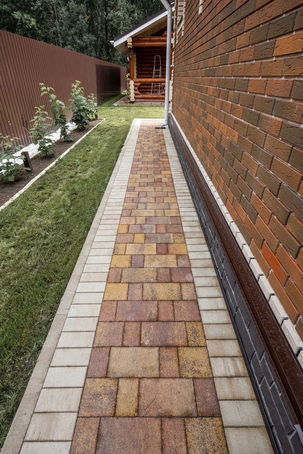 Брусчатка Старый город Осень в частном доме