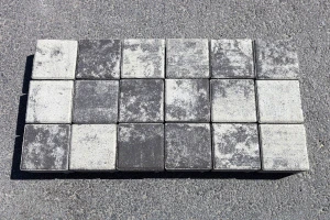 Купите тротуарную плитку Б.3.К.6 гладкий листопад (черный, белый) - Антрацит