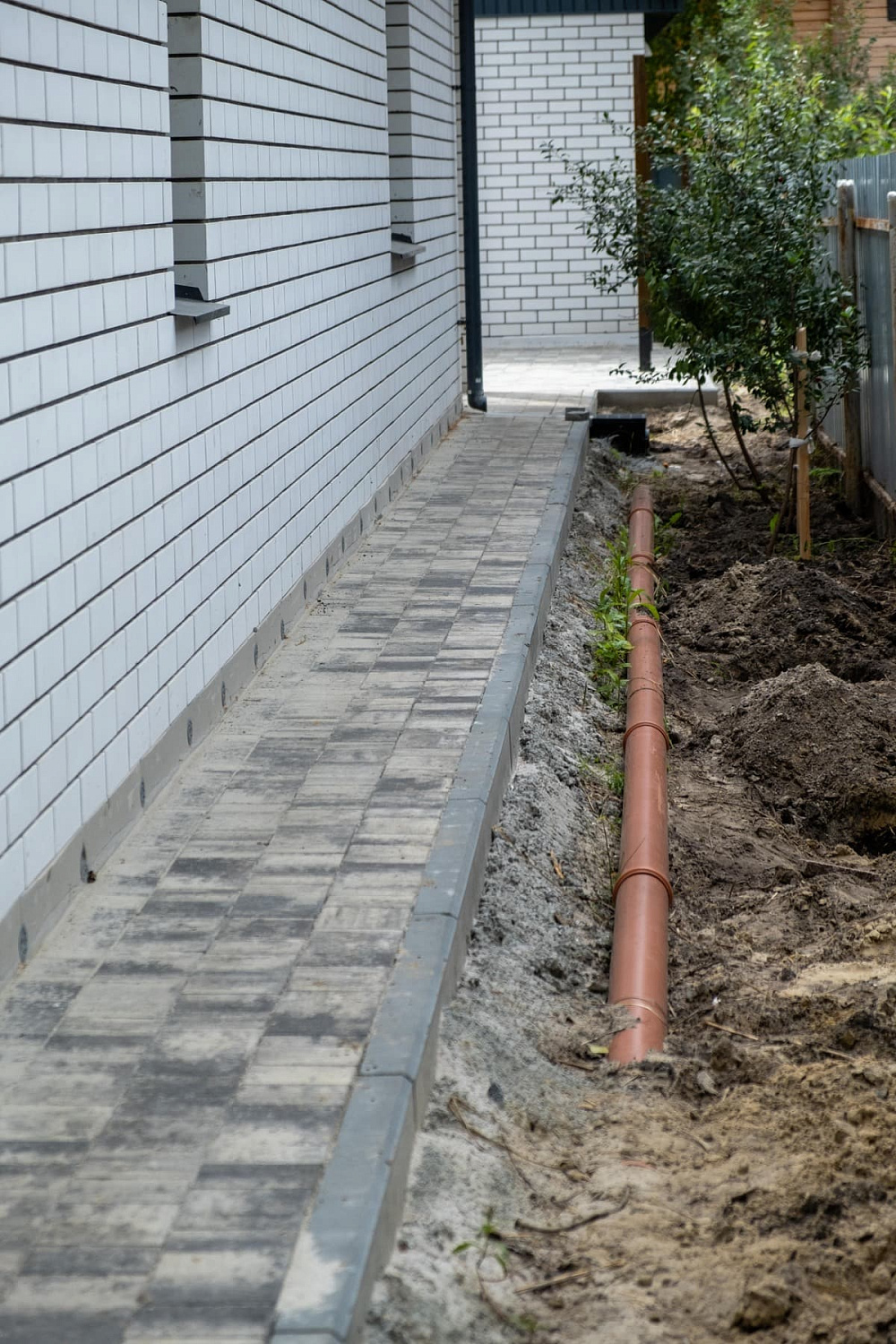 Укладка плитки Старый город, Антрацит в СНТ Медик