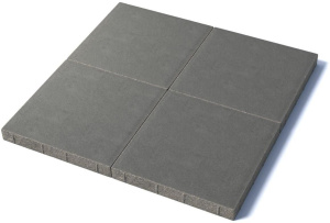 Тротуарная плитка Квадрат 500х500х60 мм, серый