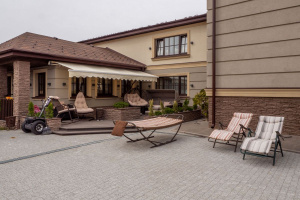 Купите тротуарную плитку Б.3.А.6 стоунмикс белый с черным