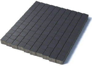 Тротуарная плитка Абрис, 60 мм, черный