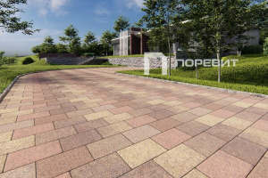 Купите прямоугольную тротуарную плитку от производителя «Поревит»