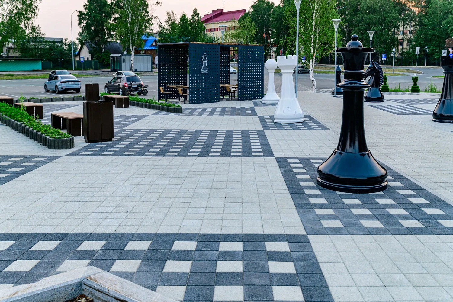 Сквер Шахматный в Ханты-Мансийске